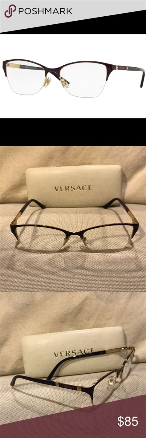 versace sunglasses with rhinestones|versace semi rimless glasses.